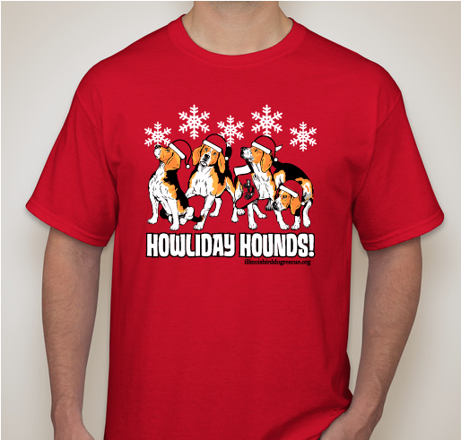 Howliday Hounds Fundraiser - unisex shirt design - front