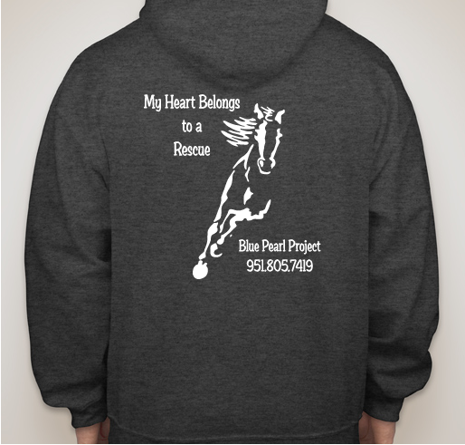 Blue Pearl Project at Oak Meadows Ranch Horse Rescue Fundraiser Fundraiser - unisex shirt design - back