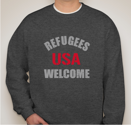 refugeeswelcome Fundraiser - unisex shirt design - front