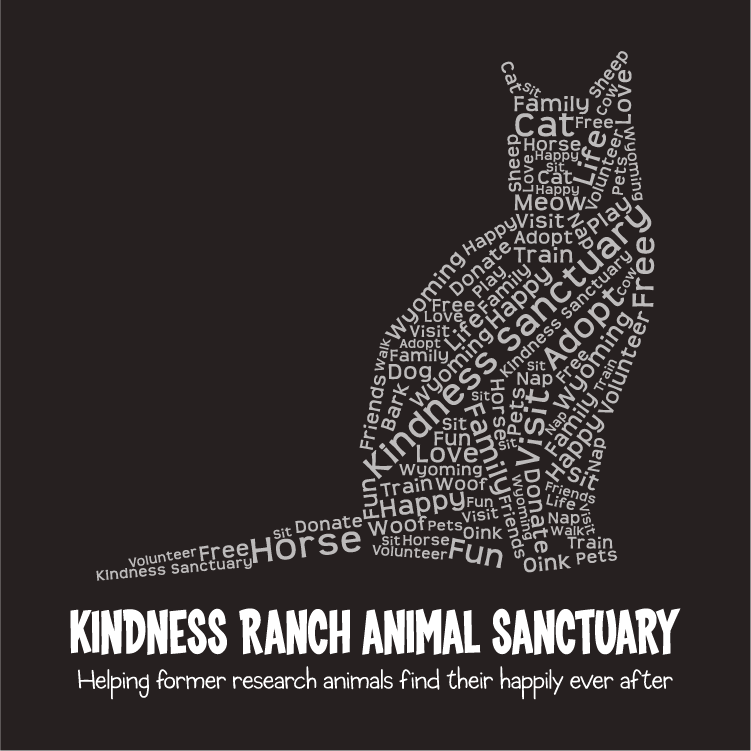 Kindness Ranch Veterinary Fund shirt design - zoomed