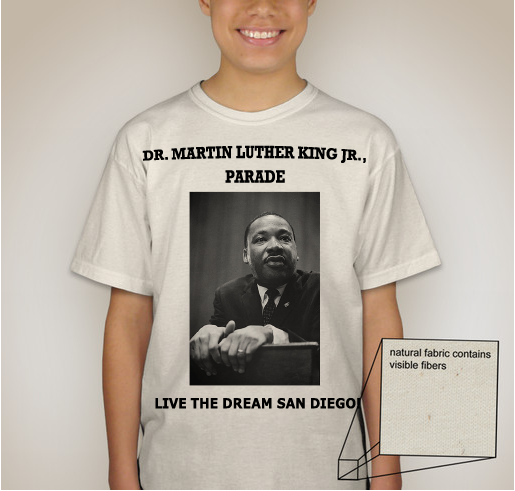 2017 San Diego Dr. Martin Luther King Jr. Parade Fundraiser - unisex shirt design - back