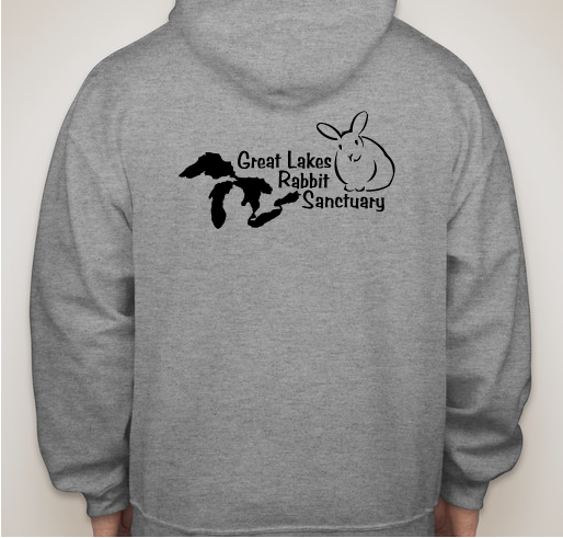 Great Lakes Rabbit Sanctuary Fundraiser - unisex shirt design - back