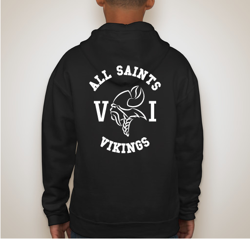 All Saints Vikings 2016 Fundraiser - unisex shirt design - back