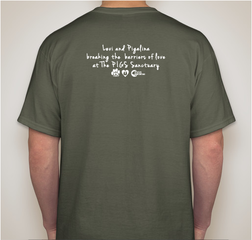 Levi + Pigalina Best of Friends Fundraiser - unisex shirt design - back