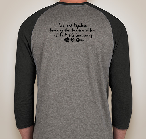 Levi + Pigalina Best of Friends Fundraiser - unisex shirt design - back