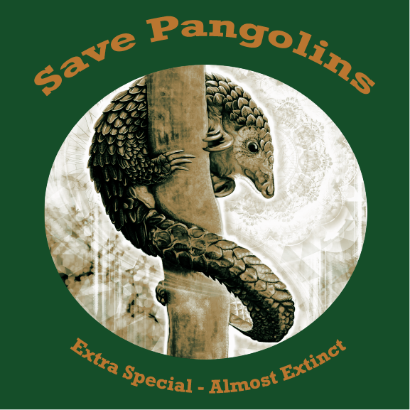 Save Pangolin T-Shirt shirt design - zoomed