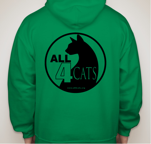 All 4 Cats Holiday Hoodie Fundraiser Fundraiser - unisex shirt design - back