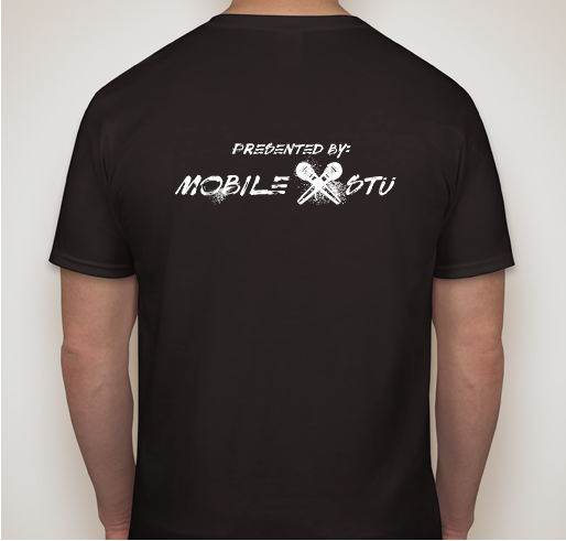 #blackwithblue Fundraiser - unisex shirt design - back