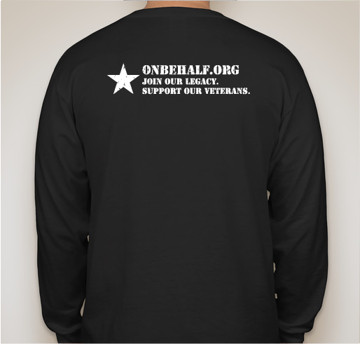 OnBehalf.org - 2016 Team OnBehalf Tee Shirt Drive Fundraiser - unisex shirt design - back