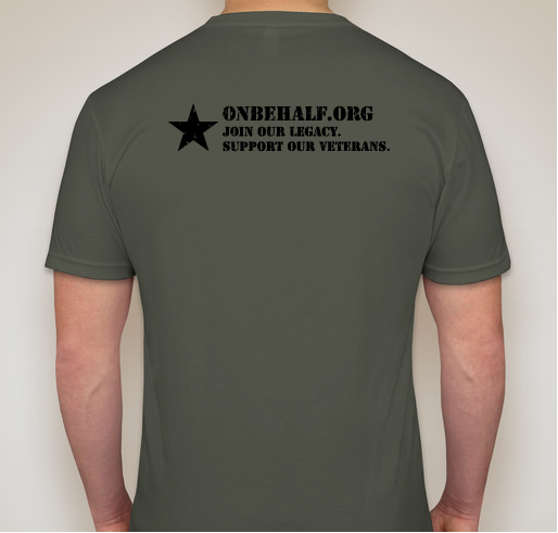 OnBehalf.org - 2016 Team OnBehalf Tee Shirt Drive Fundraiser - unisex shirt design - back