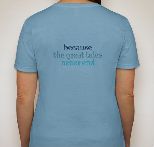 Oloris Publishing Fundraiser - unisex shirt design - back
