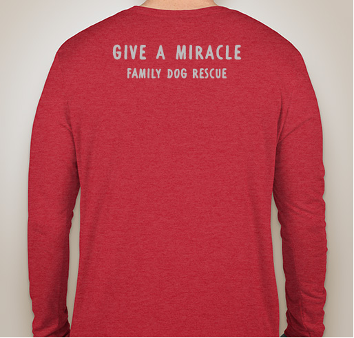 Give a Miracle, Save a Life Fundraiser - unisex shirt design - back