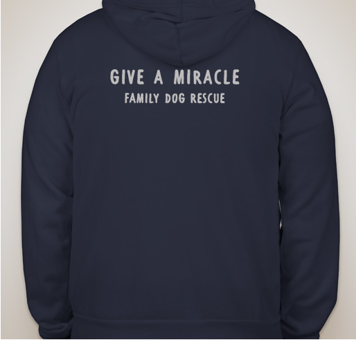 Give a Miracle, Save a Life Fundraiser - unisex shirt design - back