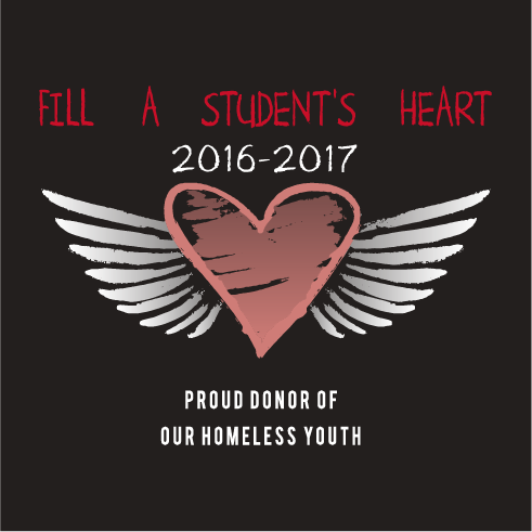 Fill A Homeless Student's Heart Today! shirt design - zoomed