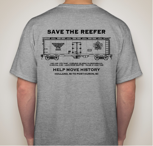 The GTW 206447 Reefer Project Fundraiser - unisex shirt design - back