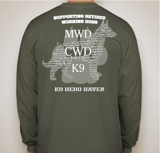 K9 Hero Haven - Supporting Our Four-Legged Heroes Fundraiser - unisex shirt design - front
