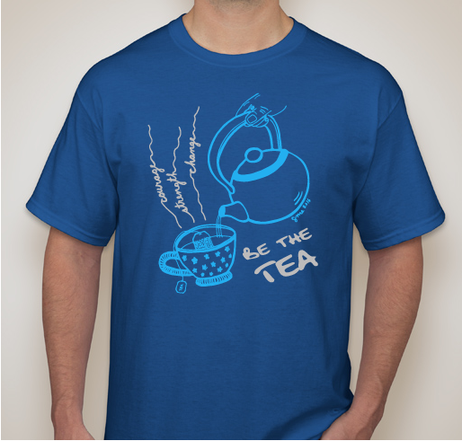 Be the Tea! and Support Breast Cancer Research Fundraiser - unisex shirt design - small
