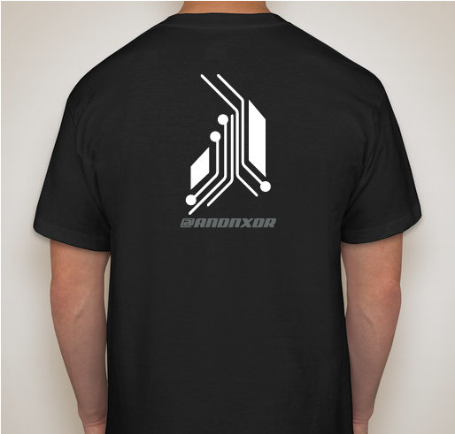 AND!XOR DC25 Fundraiser - unisex shirt design - back