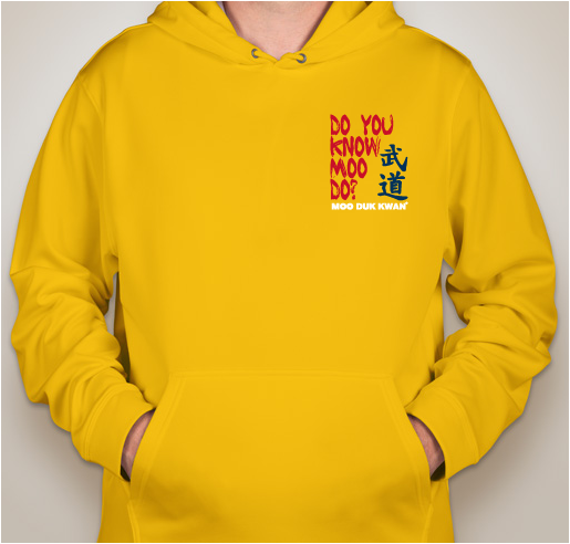 Unisex Sport-Tek Performance Hooded Sweatshirt Screened With Do You Know Moo Do? Moo Duk Kwan® Fundraiser - unisex shirt design - front