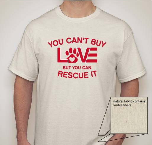 Rufus's Rescue Journey Fundraiser - unisex shirt design - front