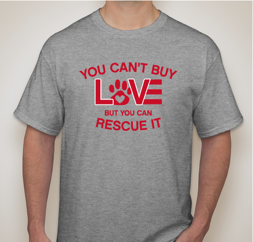 Rufus's Rescue Journey Fundraiser - unisex shirt design - front