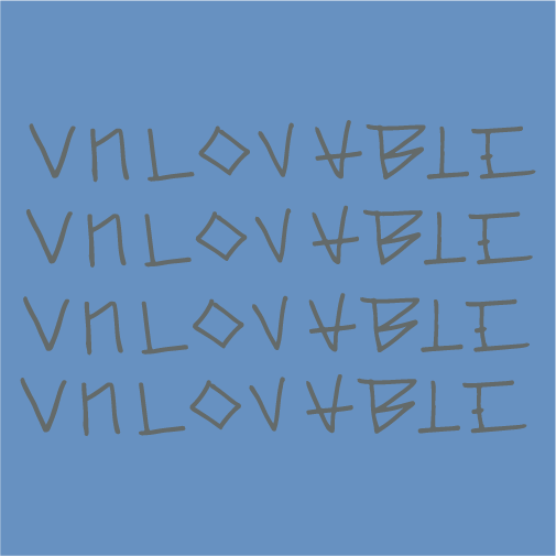 Unlovable by Born Corrupt shirt design - zoomed