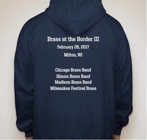 3rd Annual Brass at the Border Fundraiser - unisex shirt design - back