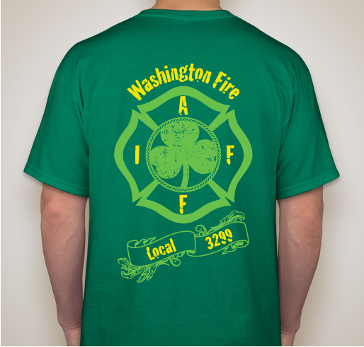 Washington Twp. Fire Dept. St. Patty's Day T's and Hoodies Fundraiser - unisex shirt design - back