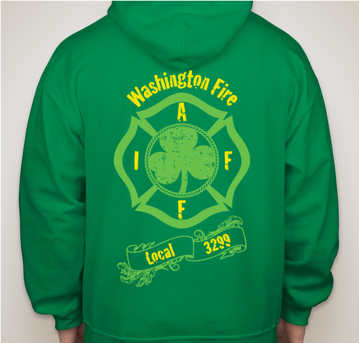 Washington Twp. Fire Dept. St. Patty's Day T's and Hoodies Fundraiser - unisex shirt design - back