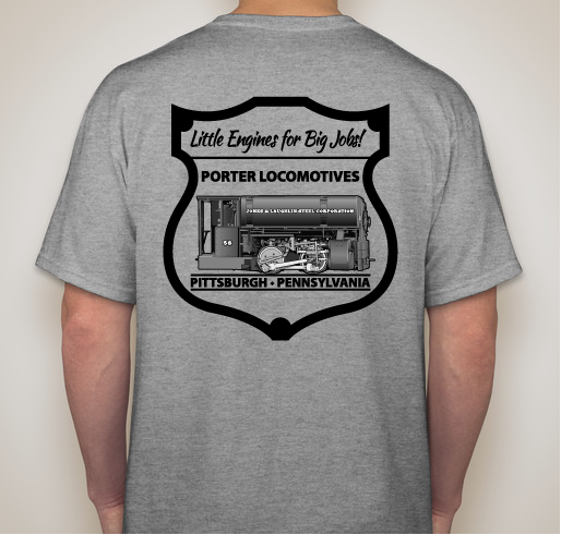 J&L 58 Porter Locomotive Shirts - Final Offering Fundraiser - unisex shirt design - back
