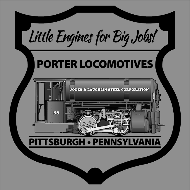 J&L 58 Porter Locomotive Shirts - Final Offering shirt design - zoomed