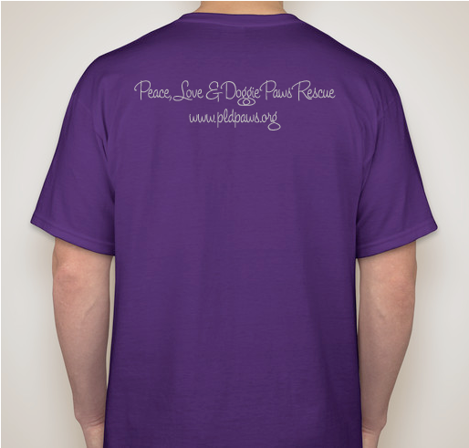 PLDP 2017 a Year of Love Fundraiser - unisex shirt design - back