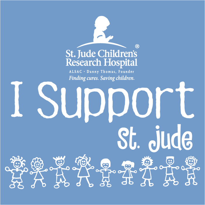 St. Jude Children's Research Hospital shirt design - zoomed