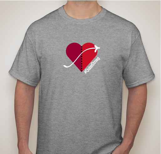 Heart Warrior Baby Quinn Fundraiser - unisex shirt design - front