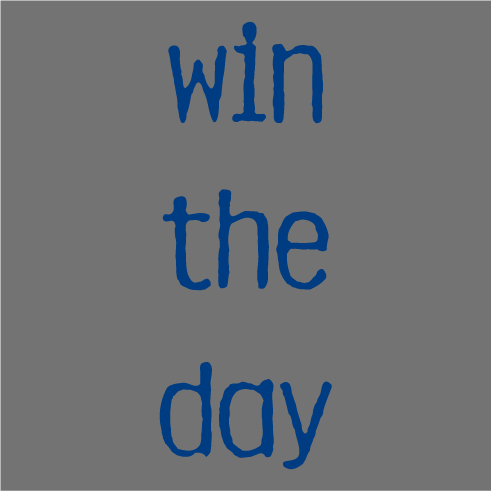 scharfy strong...win the day! shirt design - zoomed