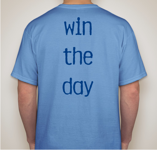 scharfy strong...win the day! Fundraiser - unisex shirt design - back
