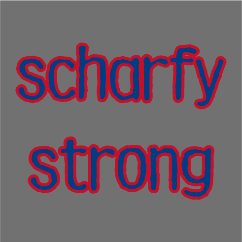 scharfy strong...win the day! shirt design - zoomed