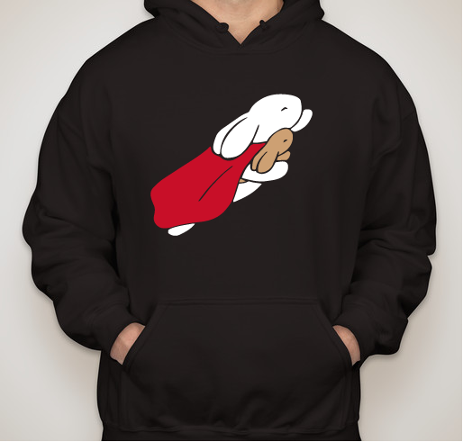 Be a Rabbit's Superhero! Fundraiser - unisex shirt design - front