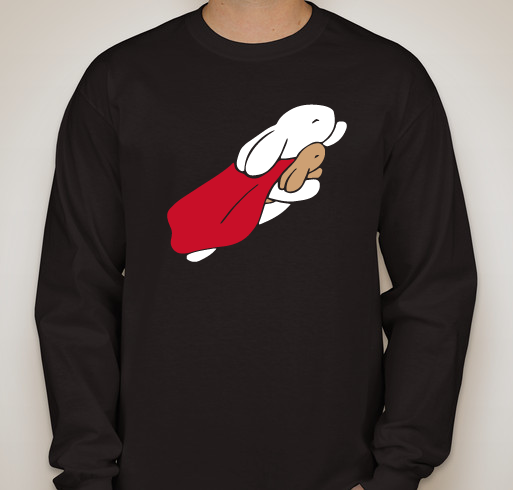 Be a Rabbit's Superhero! Fundraiser - unisex shirt design - front
