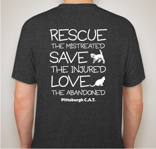 Pittsburgh CAT (Cat Adoption Team) Fundraiser! Fundraiser - unisex shirt design - back