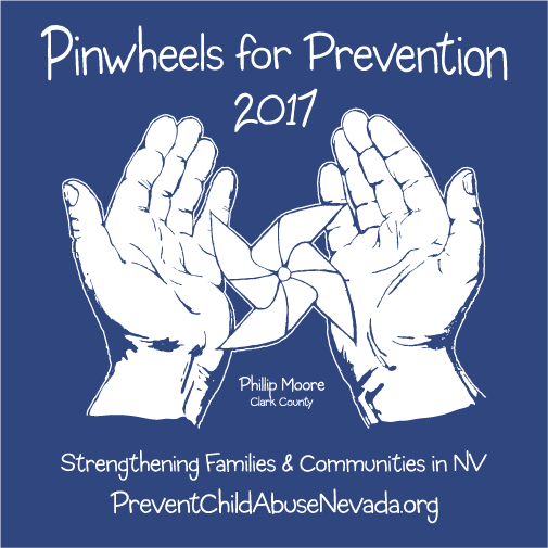 Pinwheels for Prevention 2017 - Go Blue Nevada! shirt design - zoomed