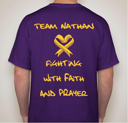 Team Nathan fighting Neuroblastoma Fundraiser - unisex shirt design - back