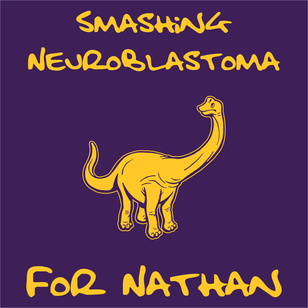Team Nathan fighting Neuroblastoma shirt design - zoomed