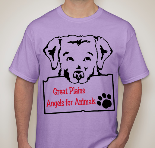 Great Plains Angels for Animals Fundraiser - unisex shirt design - front