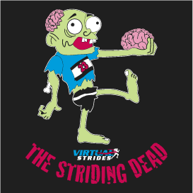 The Striding Dead shirt design - zoomed