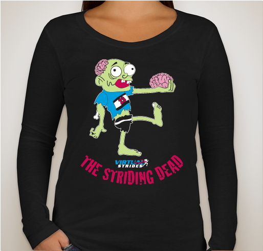 The Striding Dead Fundraiser - unisex shirt design - front