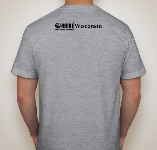 NAMI Wisconsin- Embrace Your Happy Fundraiser - unisex shirt design - back