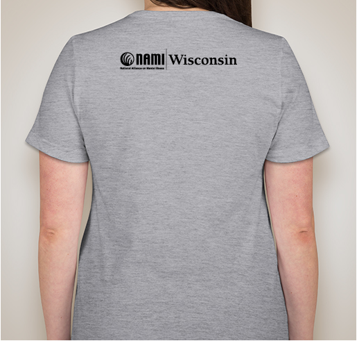 NAMI Wisconsin- Embrace Your Happy Fundraiser - unisex shirt design - back