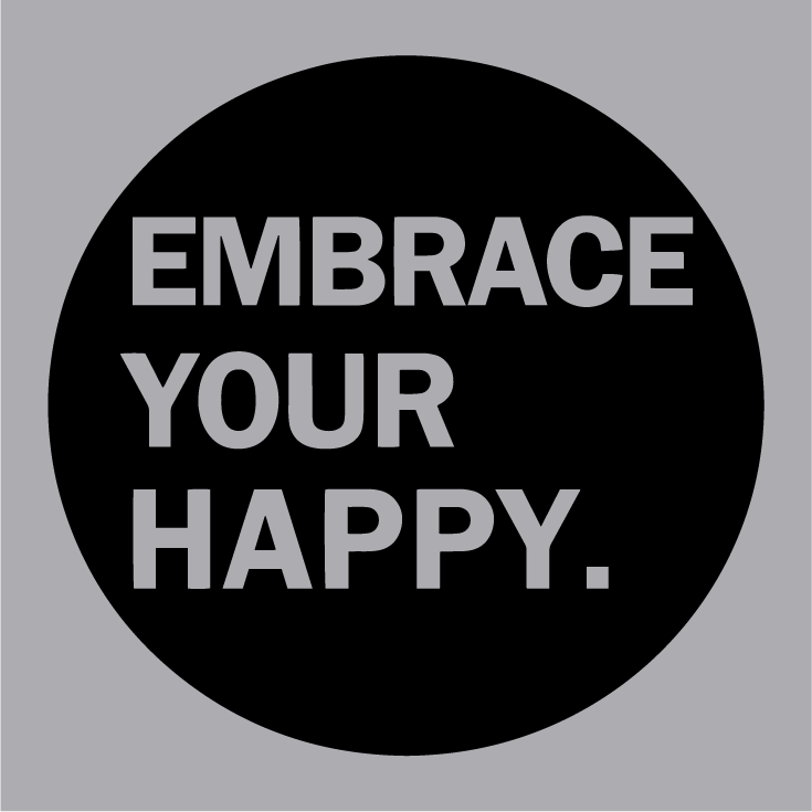 NAMI Wisconsin- Embrace Your Happy shirt design - zoomed