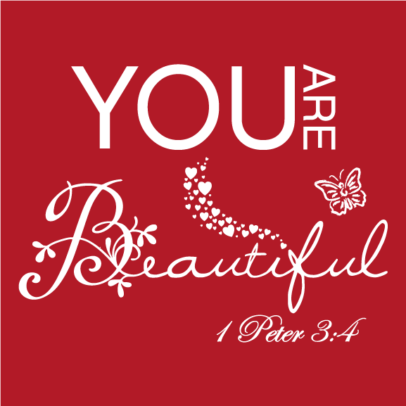 You Are Beautiful shirt design - zoomed